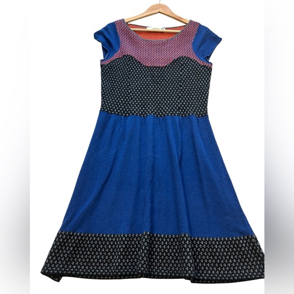 Sparrow (Anthropologie) M cotton/wool blend dress GUC - Picture 1 of 16